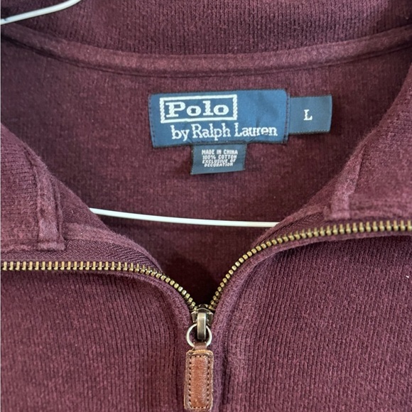 Ralph Lauren Purple 1/4 Zip Sweater - Picture 3 of 6